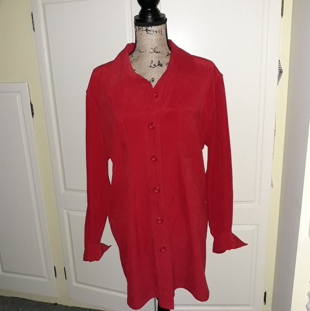 SALE! Apple Red Soft Avenue Blouse